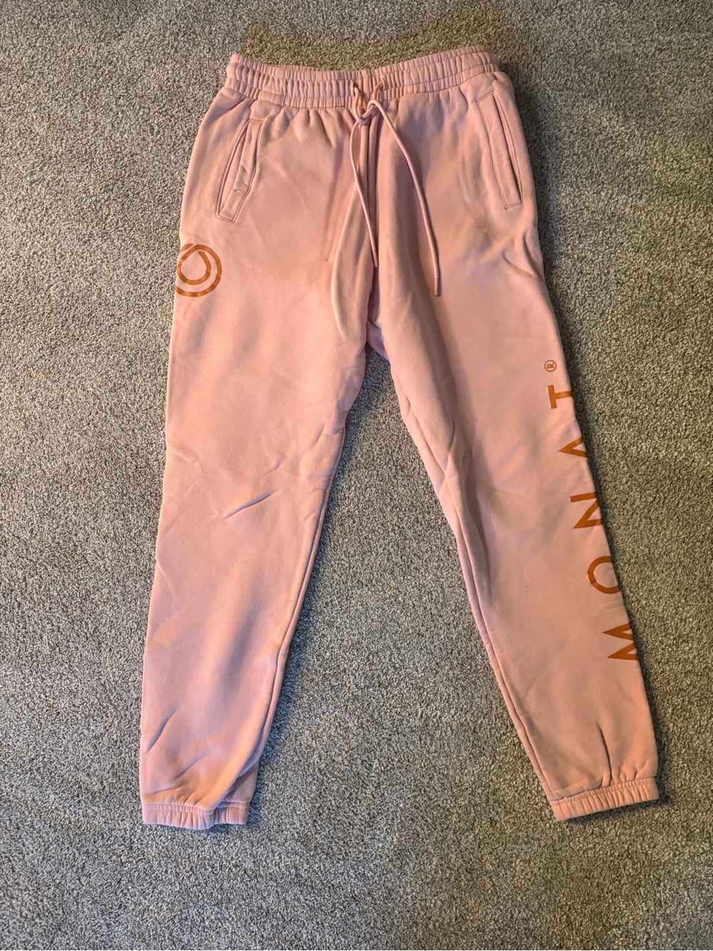 Womens Monat Pink Logo Sweatpants